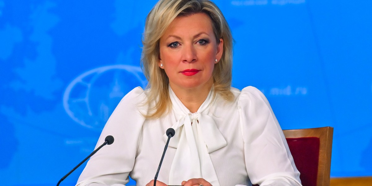Maria Zacharowa atakuje Ukrainę w kwestii nafty. Zarzuca Unii Europejskiej "bierność". 2 Maria Zacharowa — rzeczniczka Ministerstwa Spraw Zagranicznych Rosji