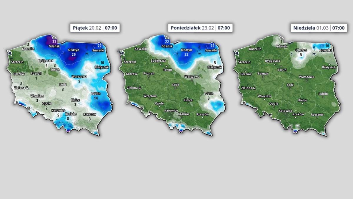 Mroźna aura w piątek ustąpi miejsca ociepleniu i deszczom w weekend