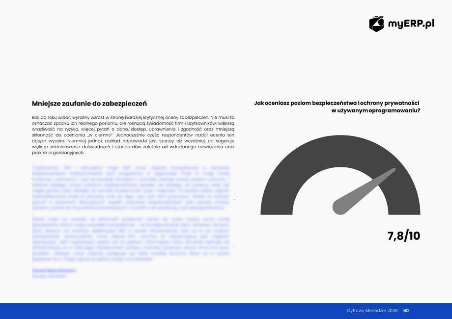 Digitalizacja przedsiębiorstw wnikliwie analizowana. Serwis myERP sprawdza, co stymuluje implementacje IT. 7