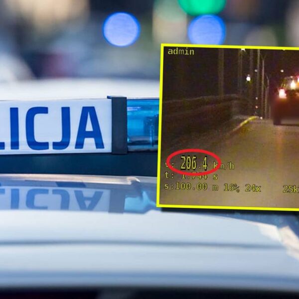 Ponad 200 km/h i narkotyki. Ukraińca zdemaskował „niewyraźny język”.