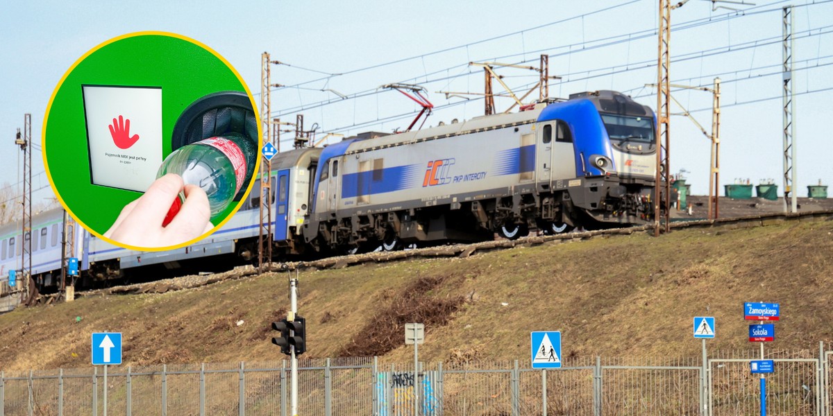 Butelkomatów brakuje m.in w pociągach w wagonach Wars