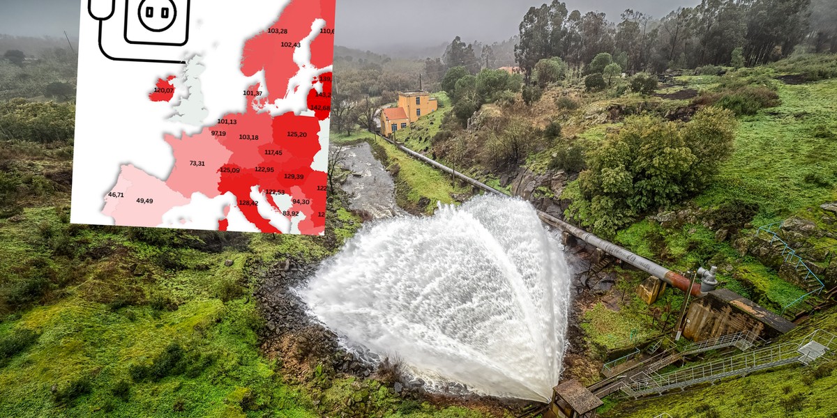 Portugalia: najtańsza energia w UE podczas kryzysu. Co stoi za tym sukcesem? 4 Energetyka wodna daje Portugalii przewagę cenową nad resztą kontynentu. Na zdj. uwalnianie wody z zapory wodnej w Castelo de Vide Portugalia