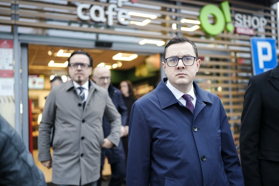 Minister energii Miłosz Motyka i Minister aktywów państwowych Wojciech Balczun, 31 marca