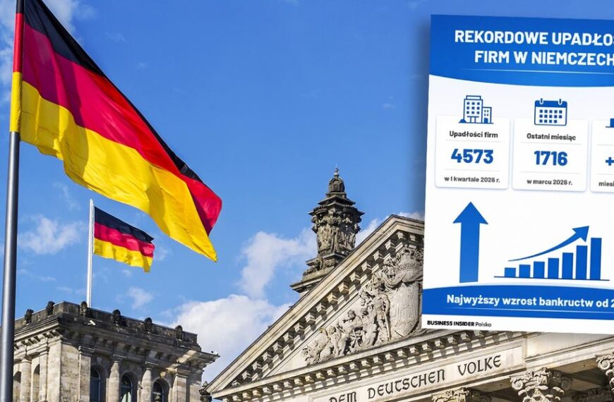 Polskie życie 32 Niemcy: Bankructwa firm osiągają 20-letni szczyt.