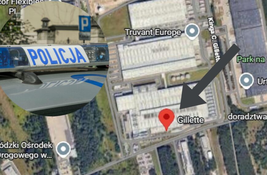 Łódź: Zakład ewakuowany. Strzały z broni palnej.