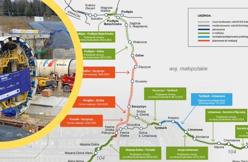 Polskie życie 34 Najdłuższy tunel dla pociągów w Polsce w budowie. We wtorek ważny etap…