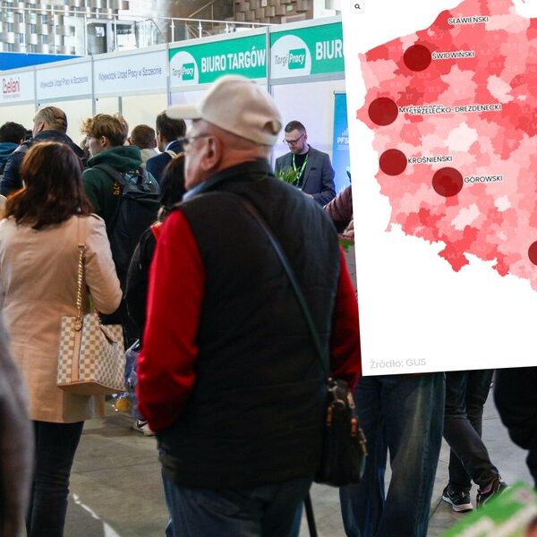 Polskie bezrobocie: Mapa wzrostu regionalnego.