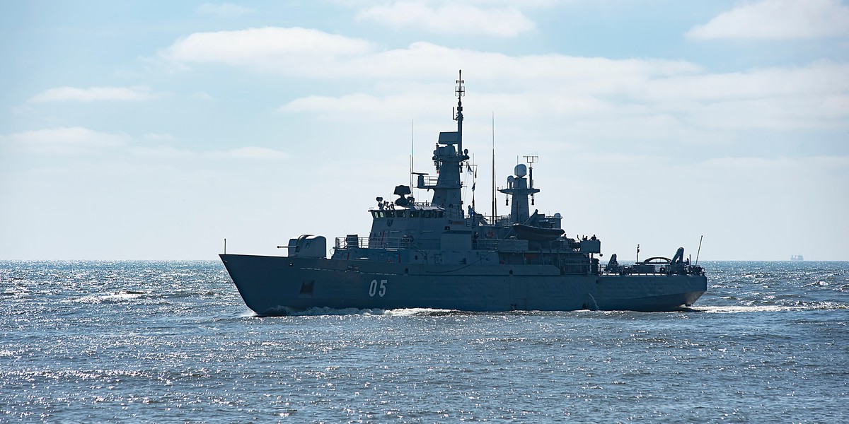Okręt NATO na Bałtyku