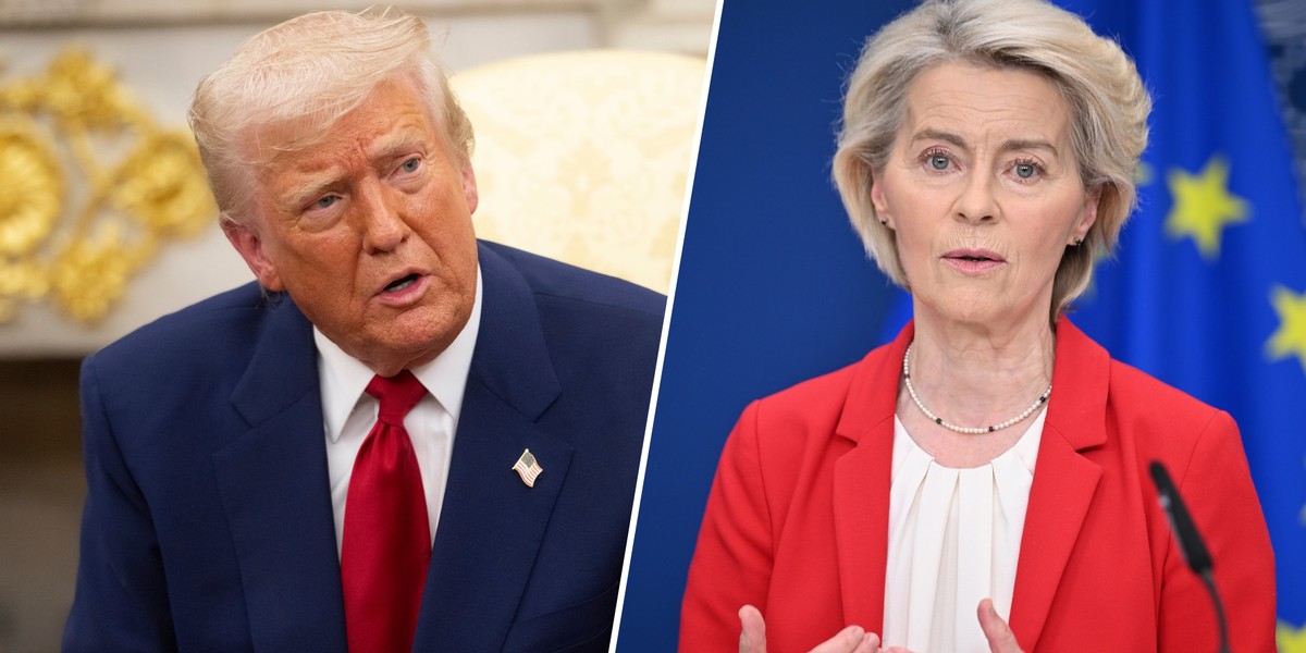 Donald Trump, Ursula von der Leyen 