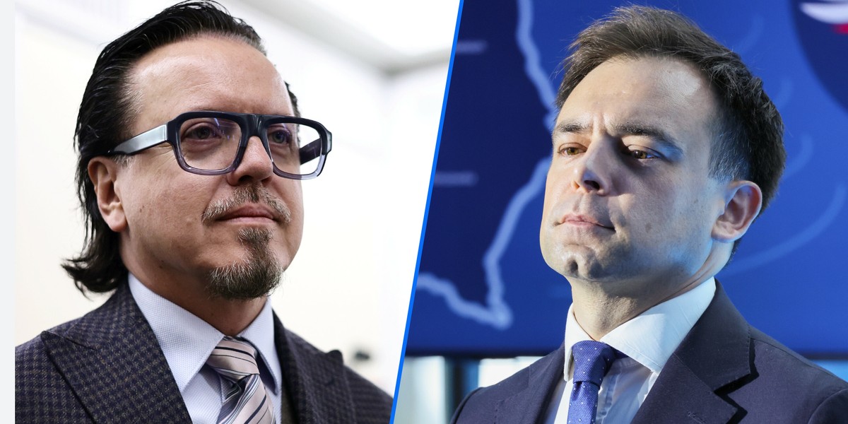 Minister aktywów państwowych Wojciech Balczun i minister finansów i gospodarki Andrzej Domański