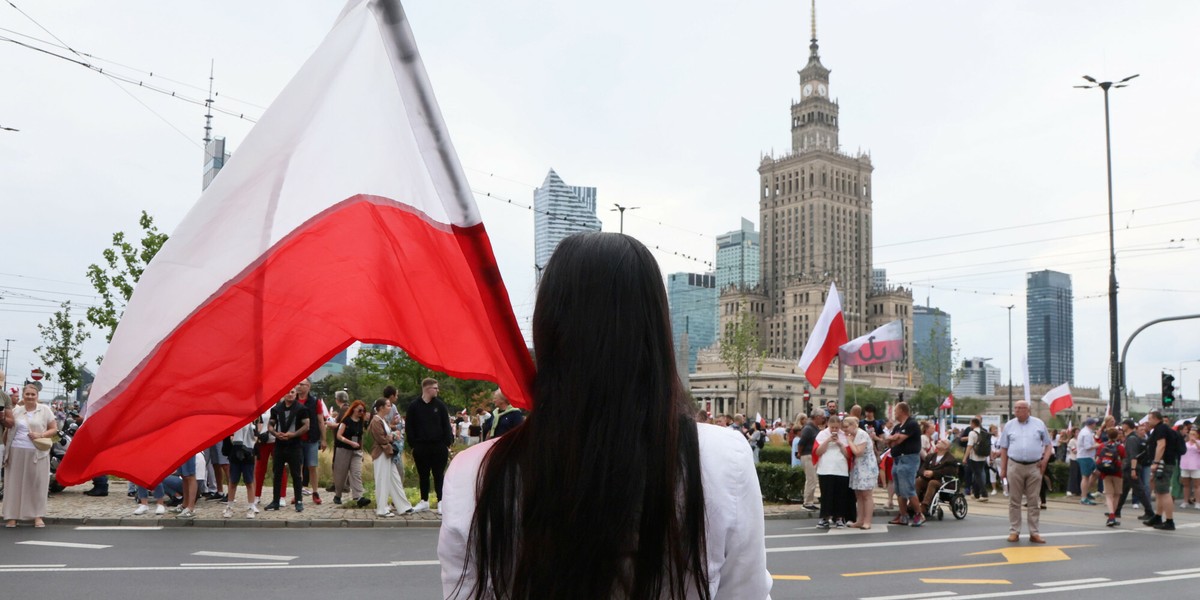 Marsz z okazji upamiętnienia Powstania Warszawskiego