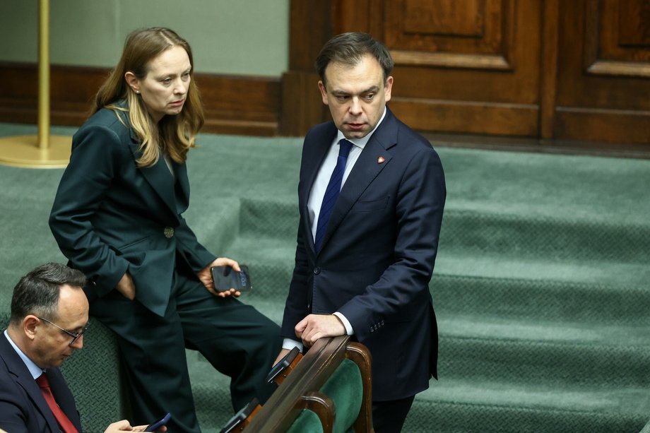 Minister funduszy Katarzyny Pełczyńska-Nałęcz i minister finansów i gospodarki Andrzej Domański
