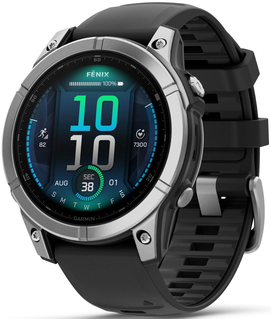 Garmin dla zapalonych i aktywnych. Czołowe smartwatche w rankingu 65 Smartwatch GARMIN Fenix E 47mm czarno srebrny