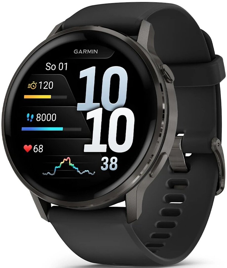 Garmin dla zapalonych i aktywnych. Czołowe smartwatche w rankingu 68 Zegarek sportowy GARMIN Venu 4 45mm czarny