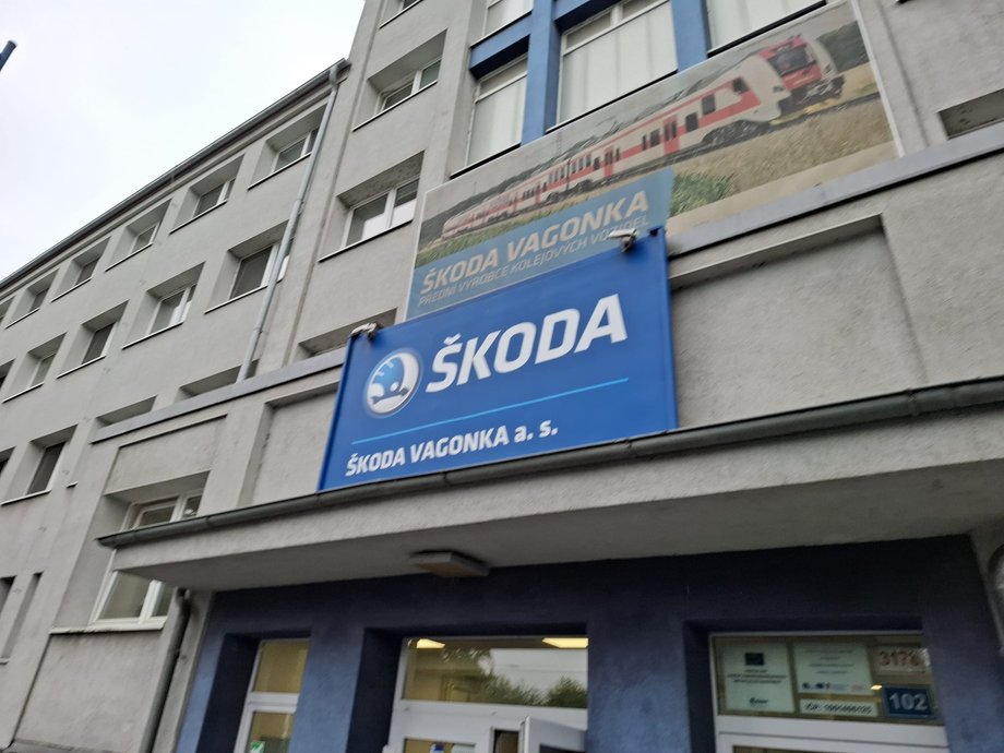 Wejście do fabryki Vagonka w Ostrawie