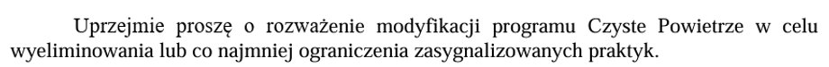 Czyste Powietrze. Odkrywamy kulisy afery z udziałem PiS i obecnej władzy 13 Fragment pisma wiceprezesa WFIOŚ w Toruniu z lutego 2024 r.