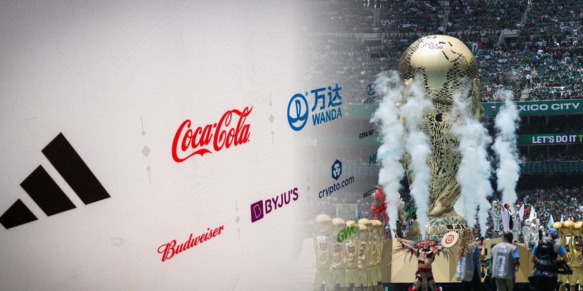 Sponsorzy mundialu i kadr z ceremonii otwarcia imprezy